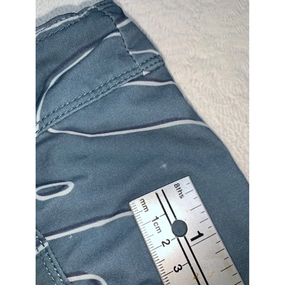 Florence Marine X Mens Blue Topographic Print Board Shorts Size 34 Swim Trunks